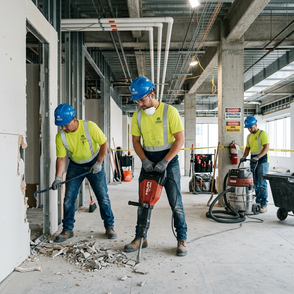 Controlled demolition service Edmonton Alberta